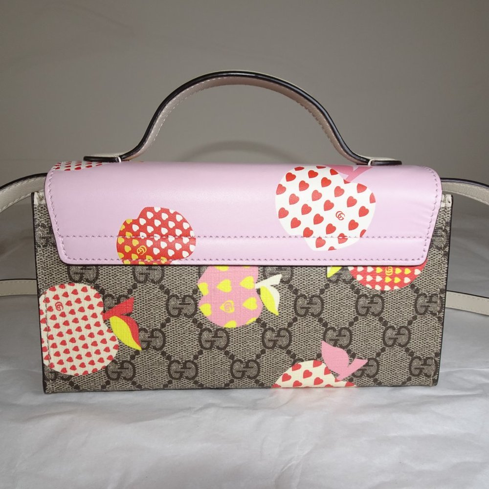Gucci Les Pommes Padlock Mini Bag Apple 652683 - Picture 3 of 14
